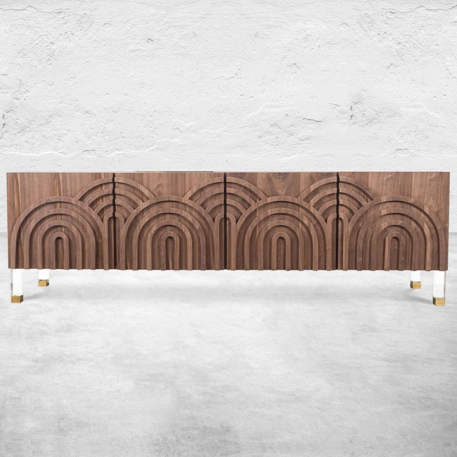 ModShop Arches 4 Door Credenza in Walnut - image-3
