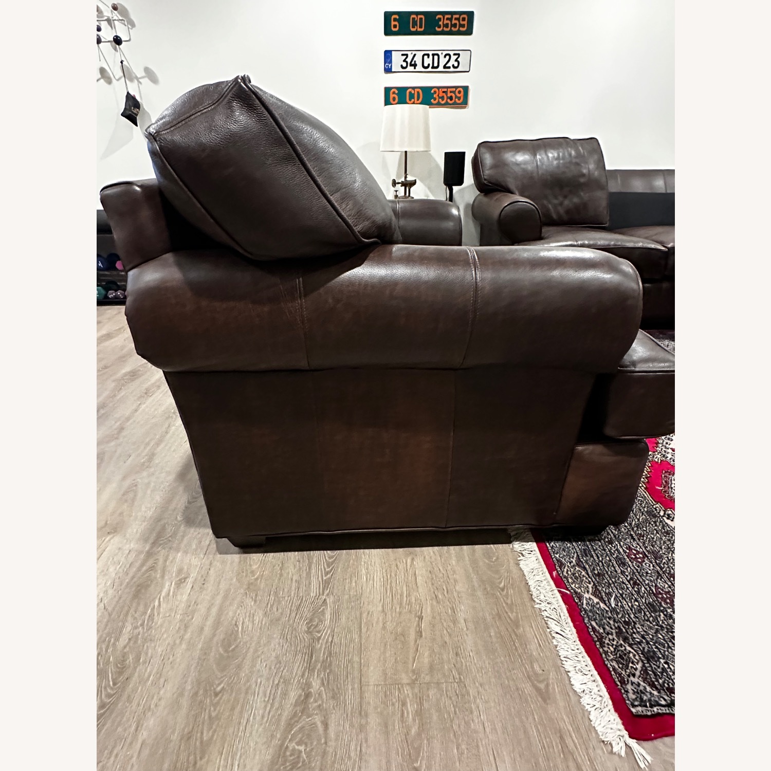 Arhaus Leather Loveseat  - image-3