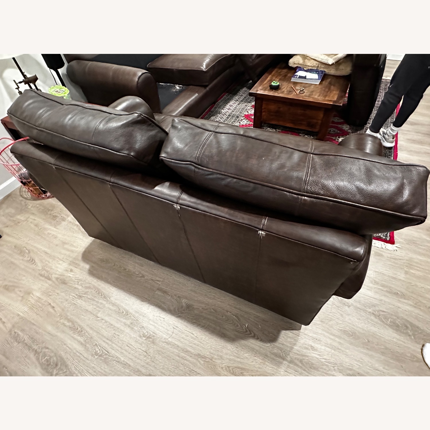 Arhaus Leather Loveseat  - image-5