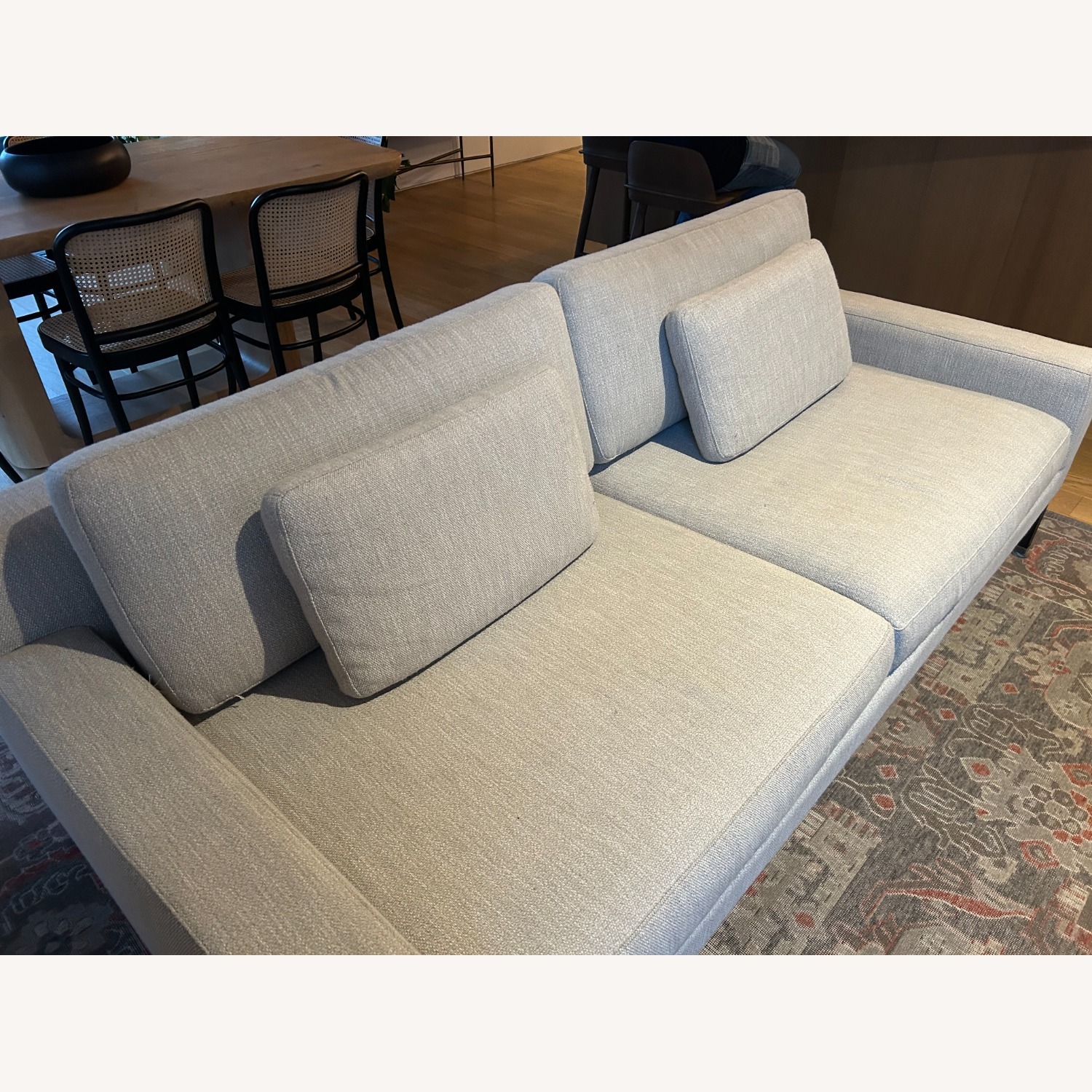 Restoration Hardware Italia Track Arm Sofa - Oak Base - image-3