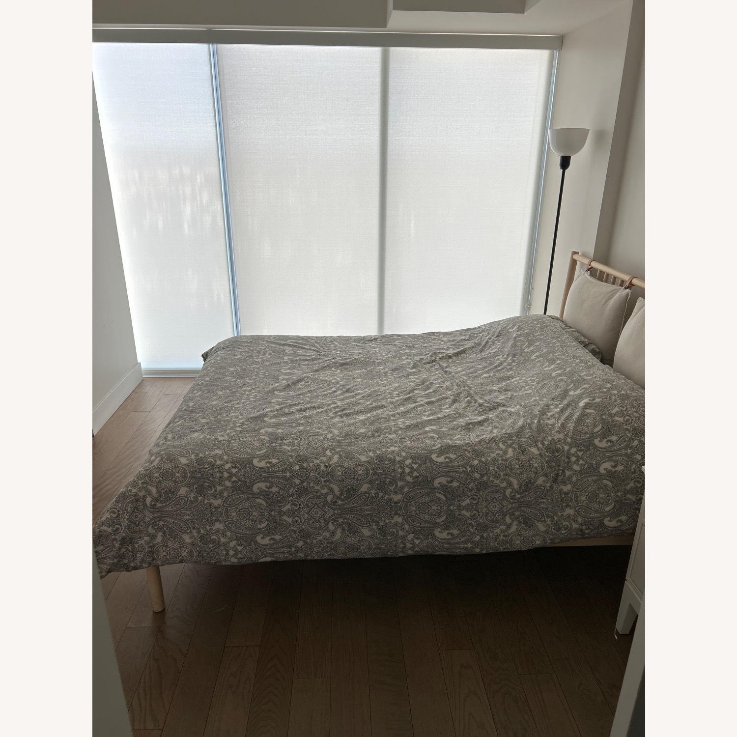 IKEA Queen Bed Frame, Birch Veneer - image-3