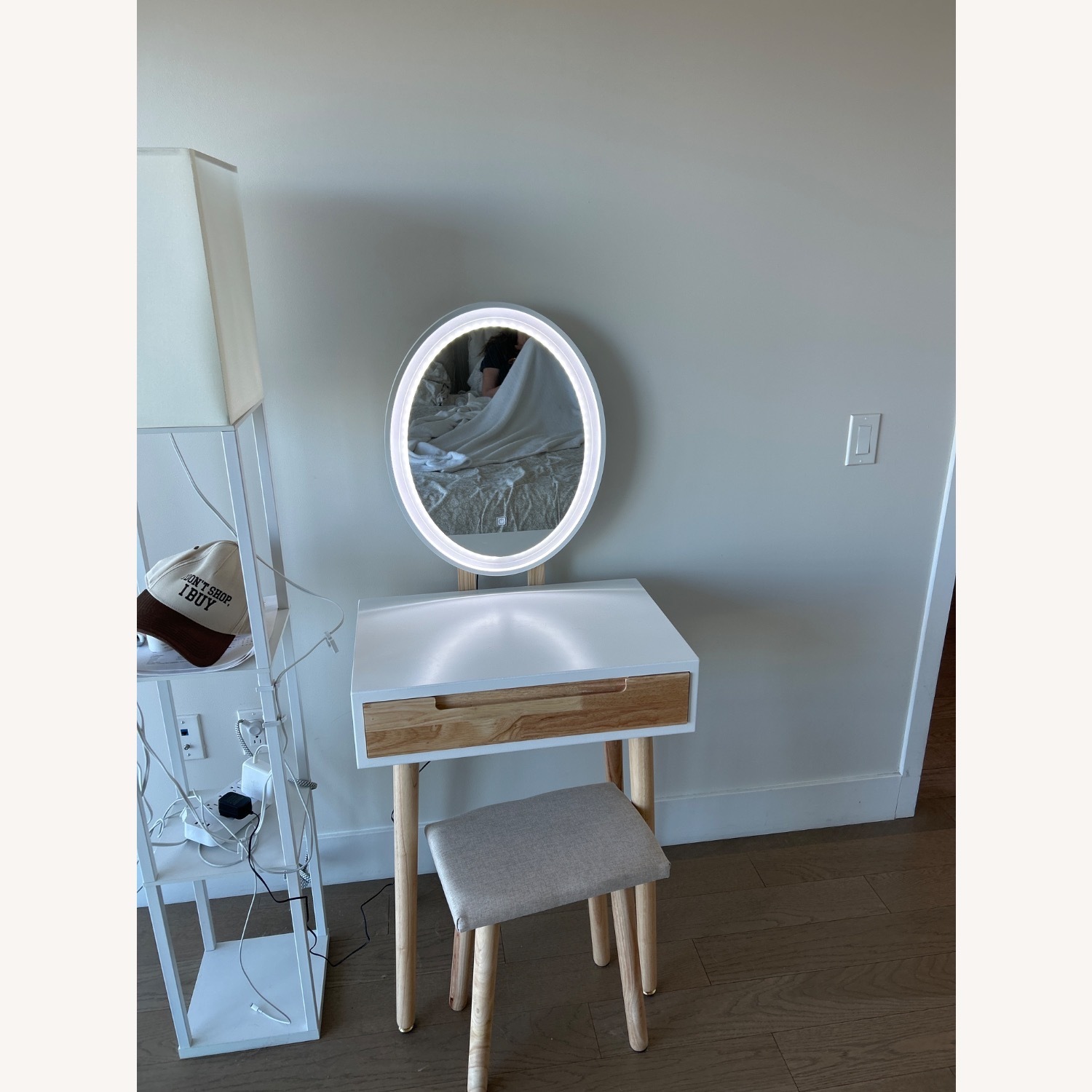 Makeup Vanity Desk with Mirror  - image-5