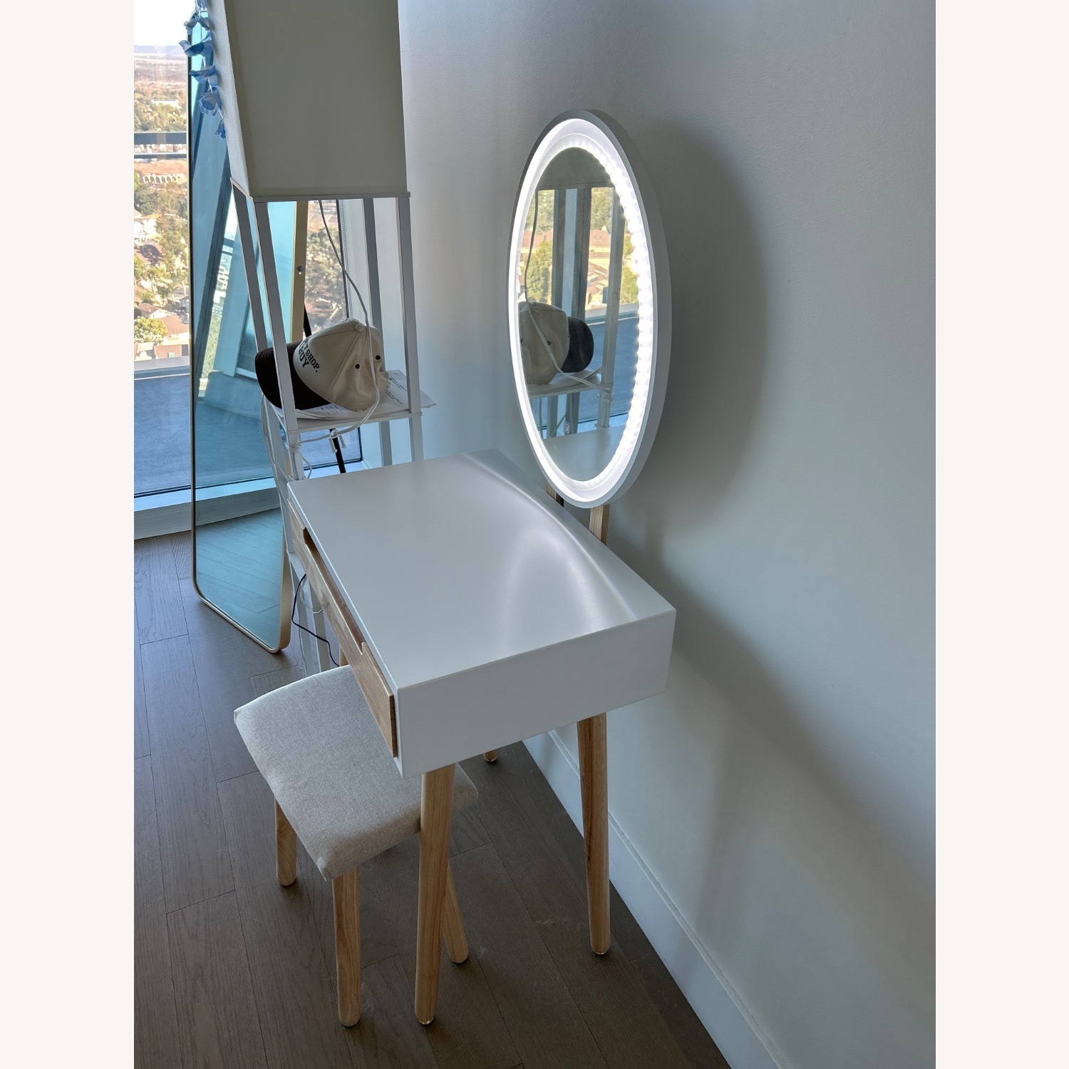 Makeup Vanity Desk with Mirror  - image-3