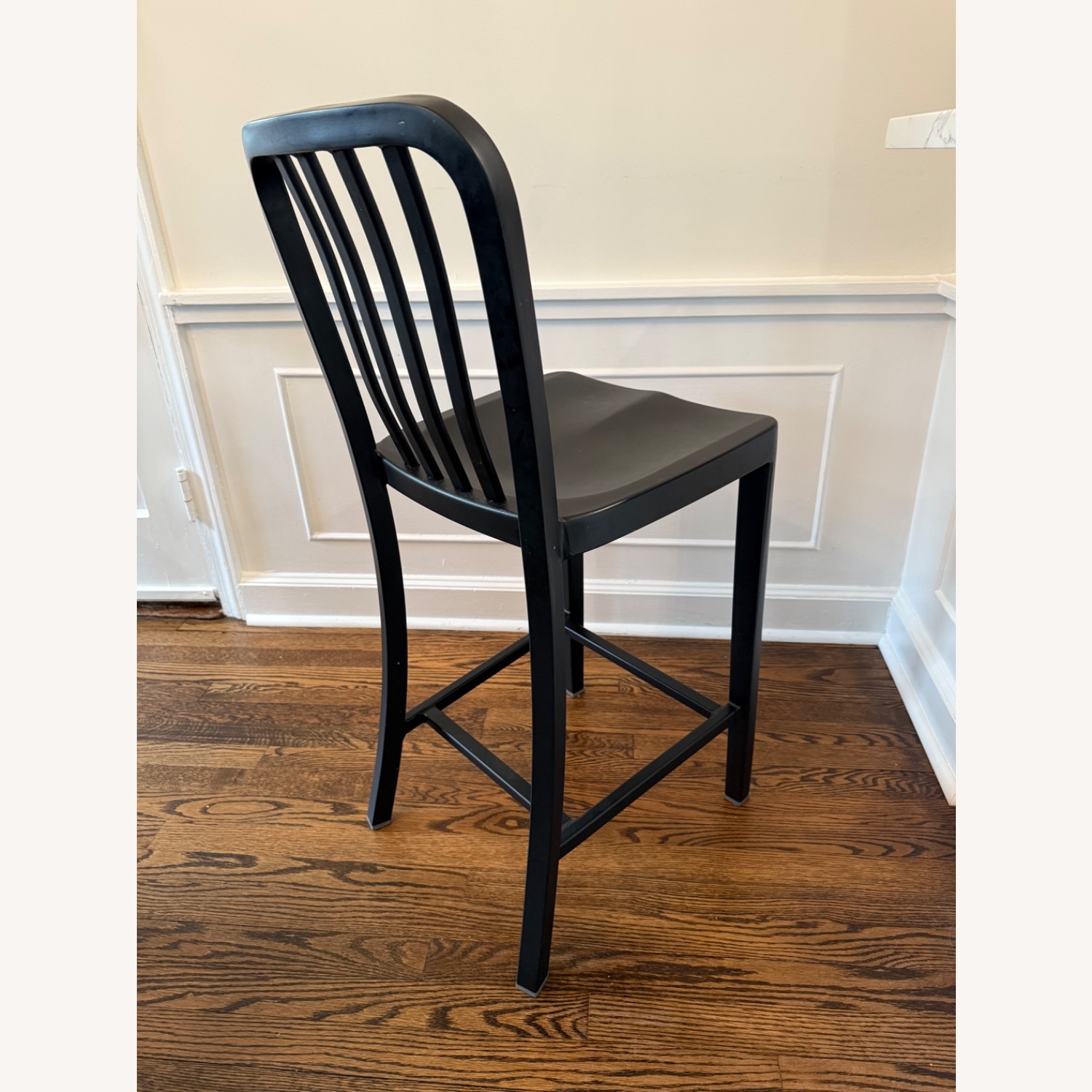 Crate & Barrel Delta Matte Black Counter Stools - image-2