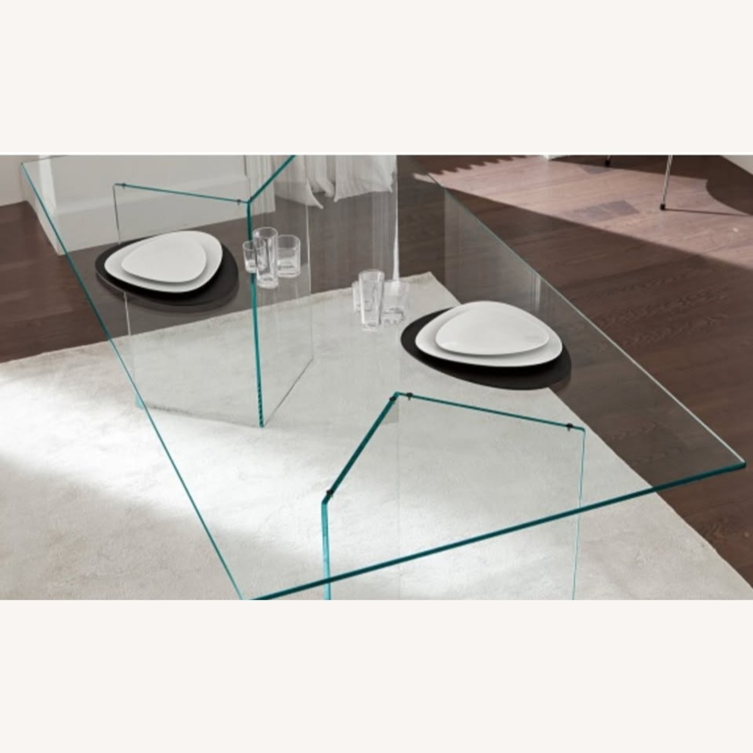 Glass Dining Table with Two Interchangeable Tops - image-2