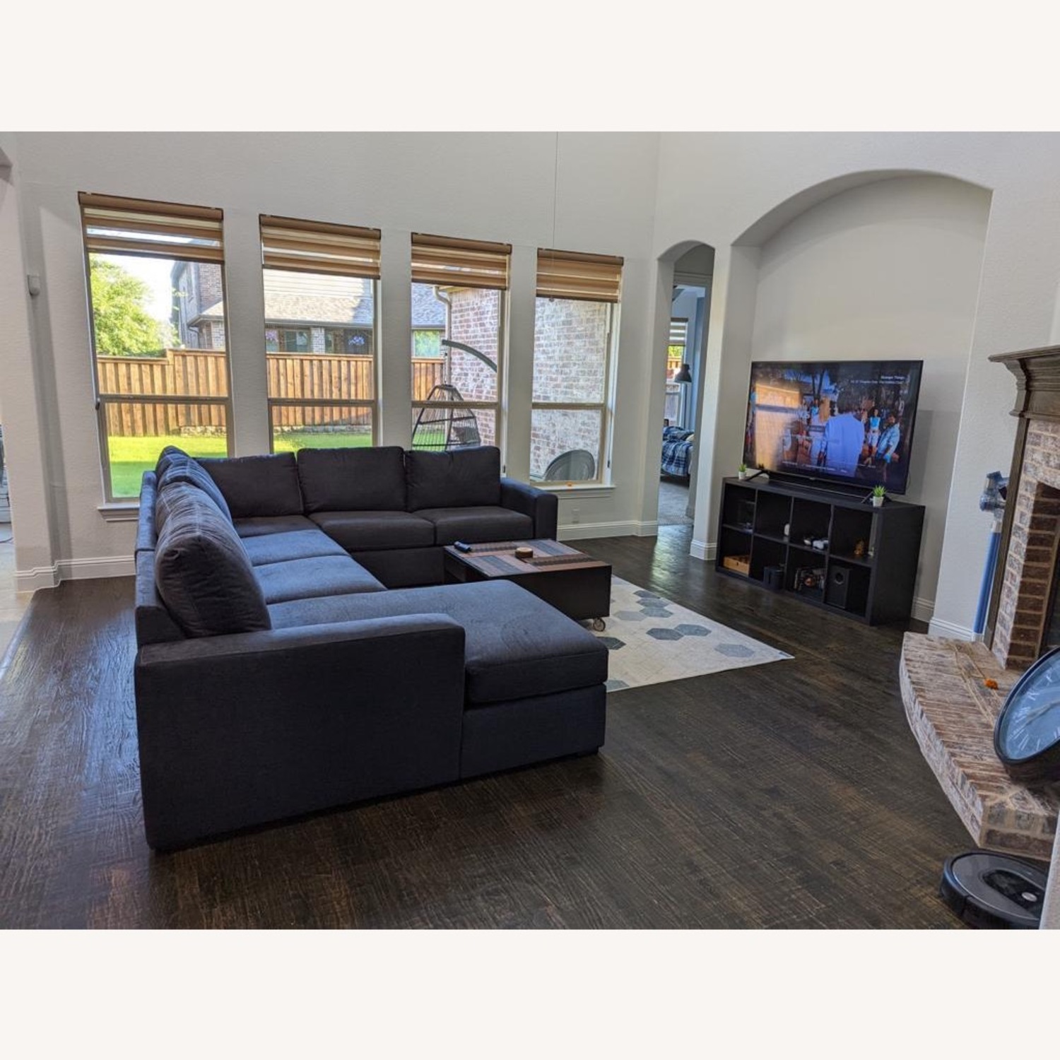 Araceli 4 piece Sectional Denim Blue - image-2