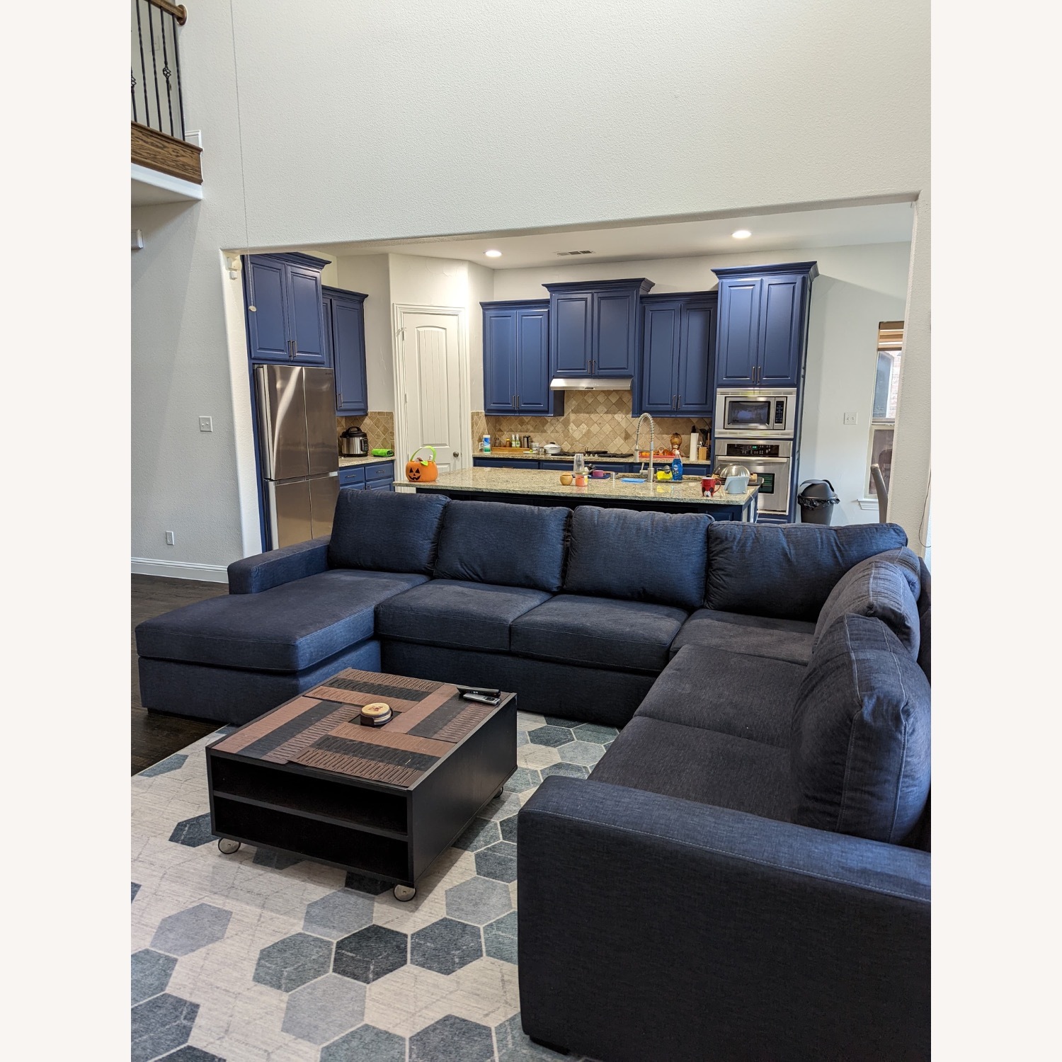 Araceli 4 piece Sectional Denim Blue - image-1