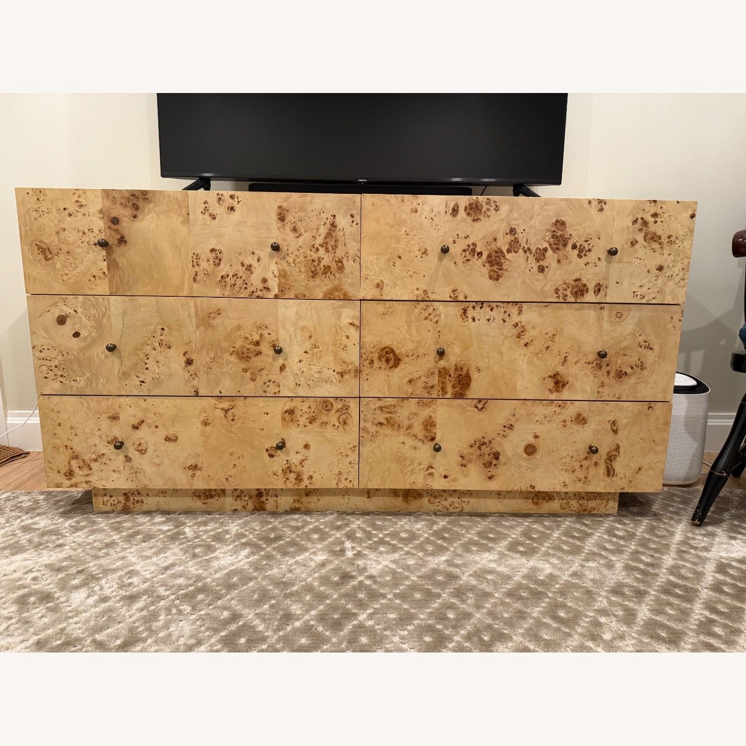 West Elm Burl 6-Drawer Dresser (60") - image-1
