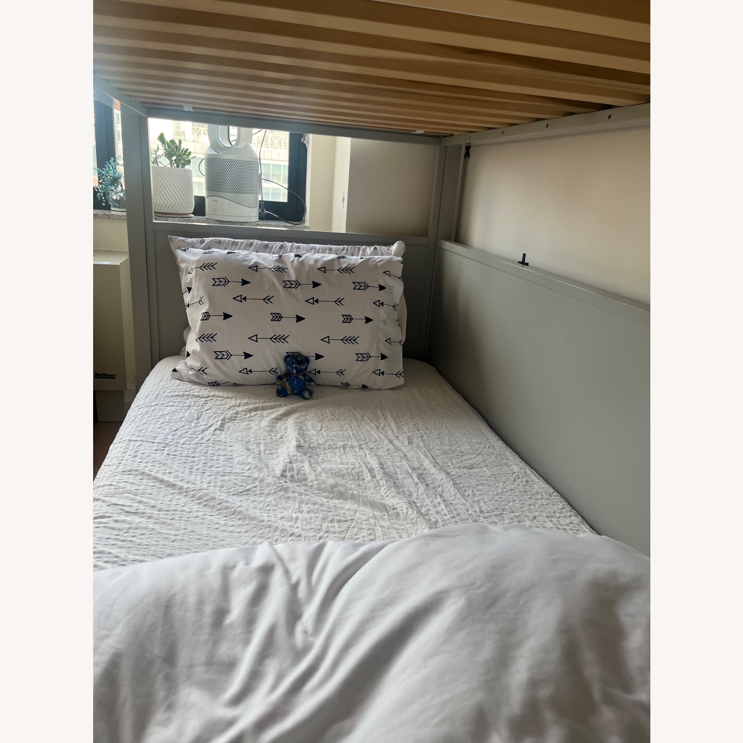 Crate & Barrel Small Space Twin Bunk Bed Gray - image-11