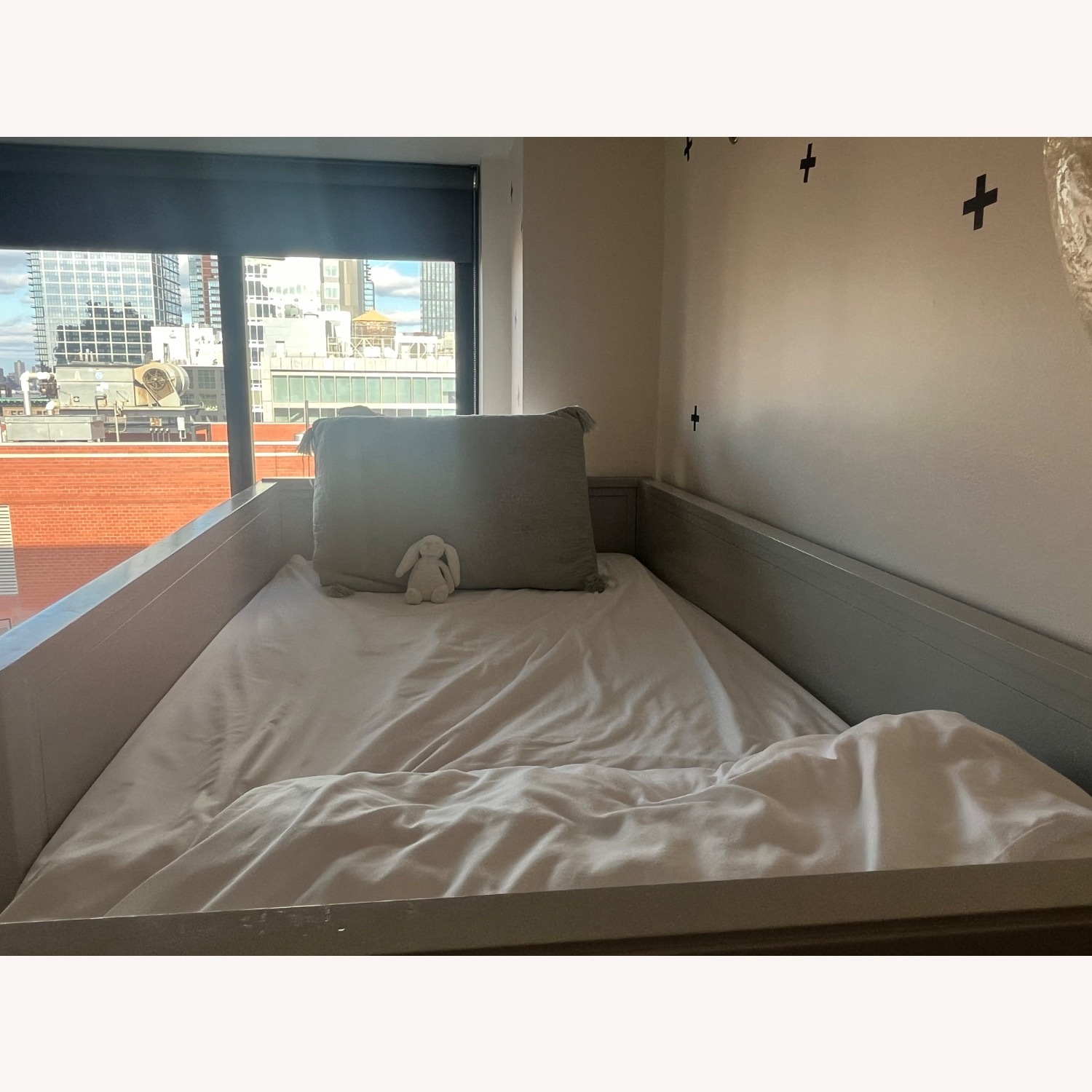 Crate & Barrel Small Space Twin Bunk Bed Gray - image-13