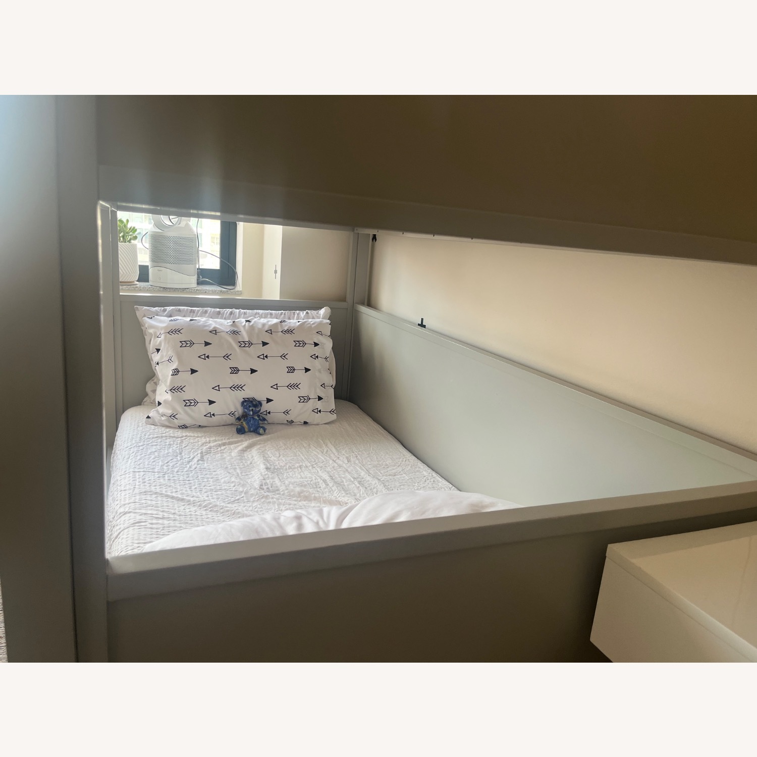 Crate & Barrel Small Space Twin Bunk Bed Gray - image-10