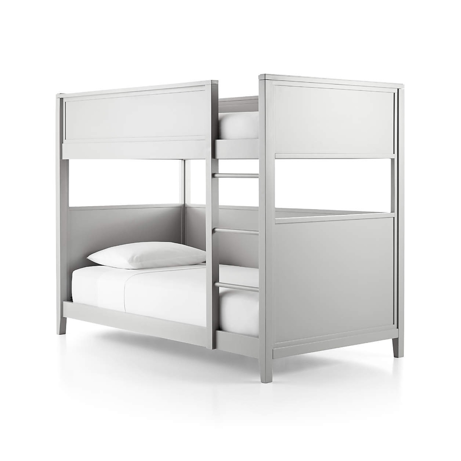 Crate & Barrel Small Space Twin Bunk Bed Gray - image-1