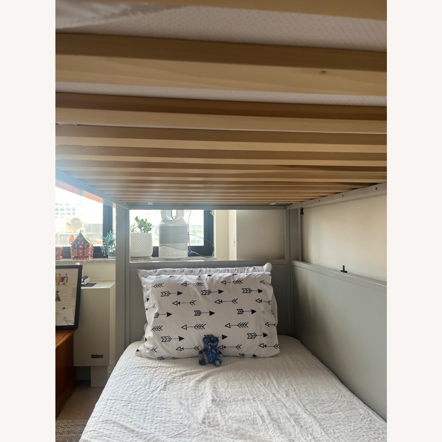 Crate & Barrel Small Space Twin Bunk Bed Gray - image-12