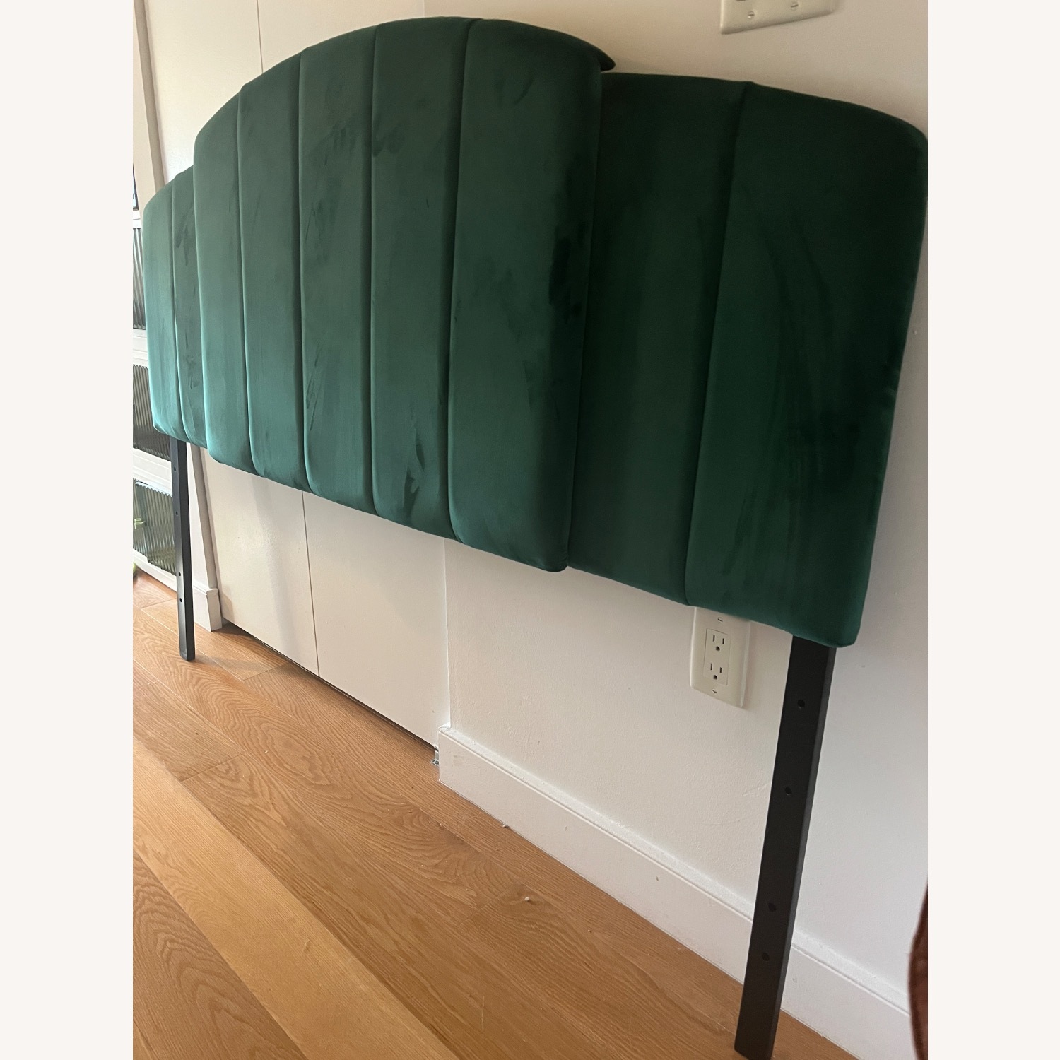 Green Velvet  Headboard  - image-2