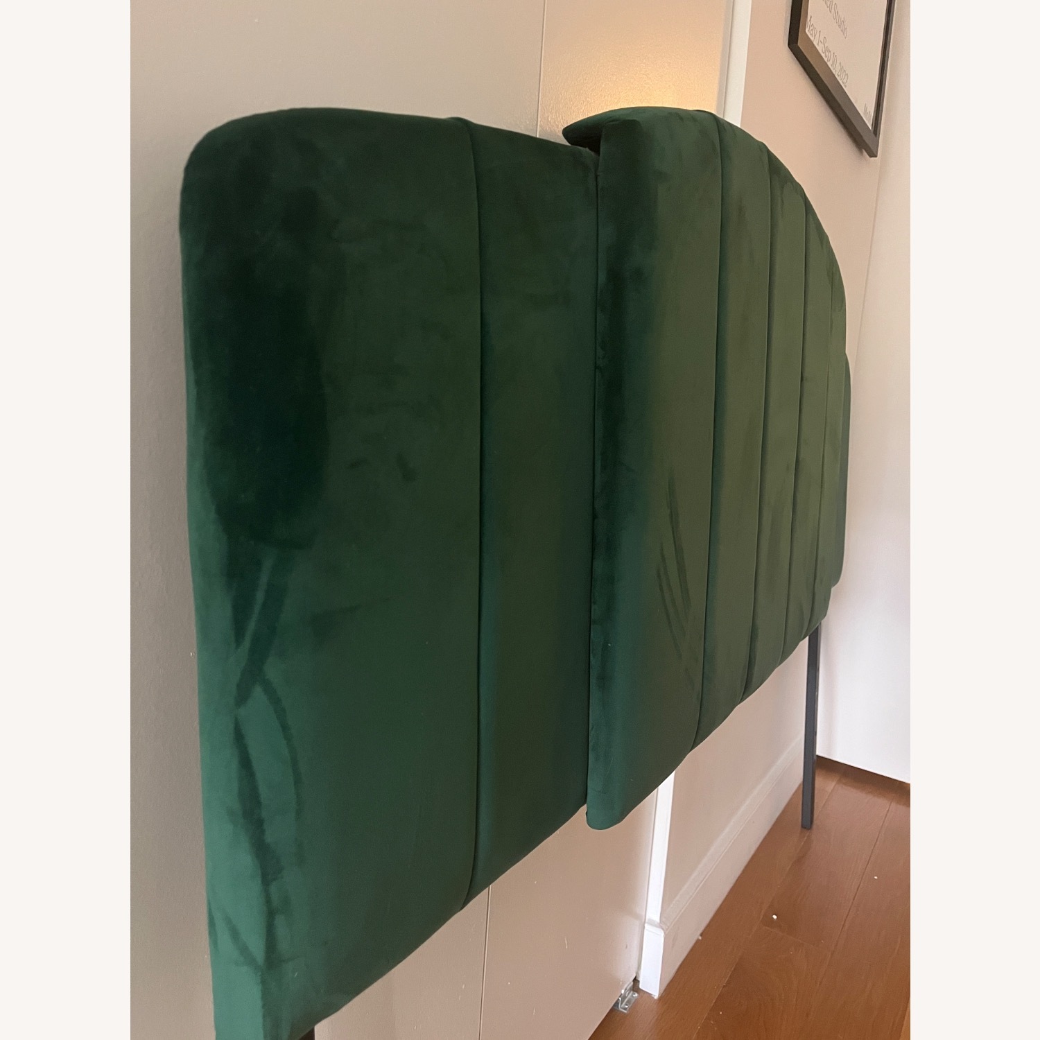 Green Velvet  Headboard  - image-5