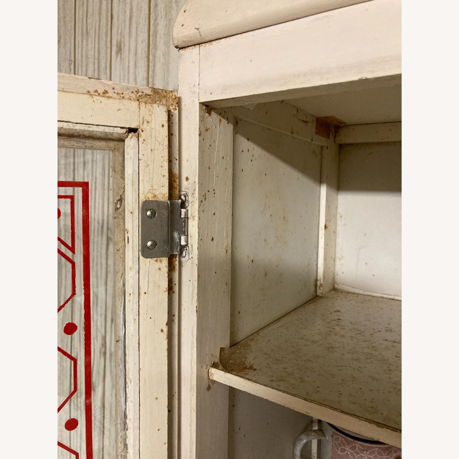 Retro Storage Cabinet with Glass Pane Doors - image-8