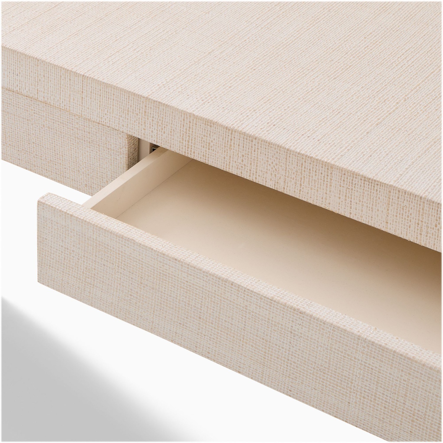 West Elm Solstice Painted Raffia Desk (48") - image-1