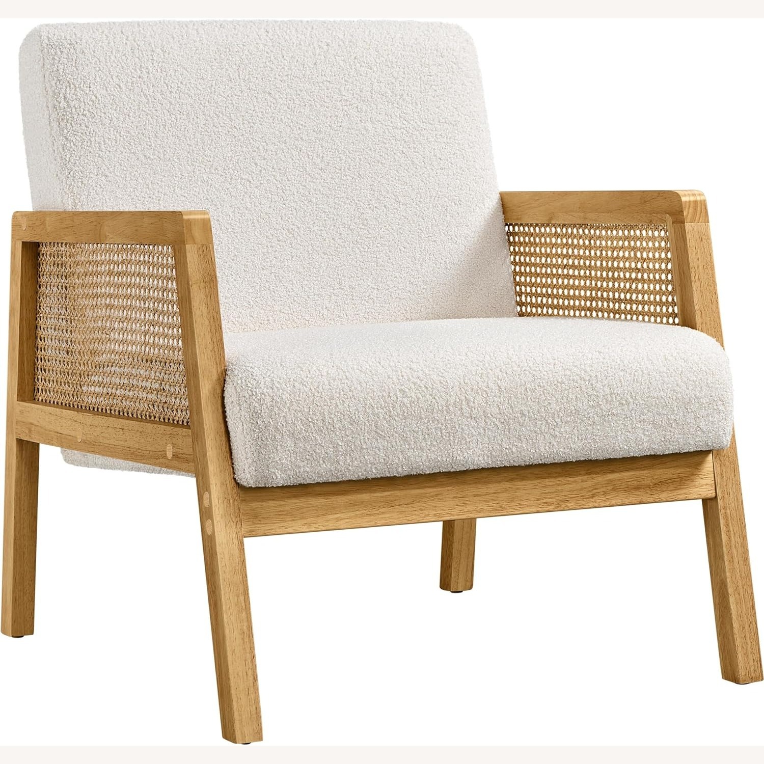 Yaheetech Boucle Fabric Accent Chair - image-1