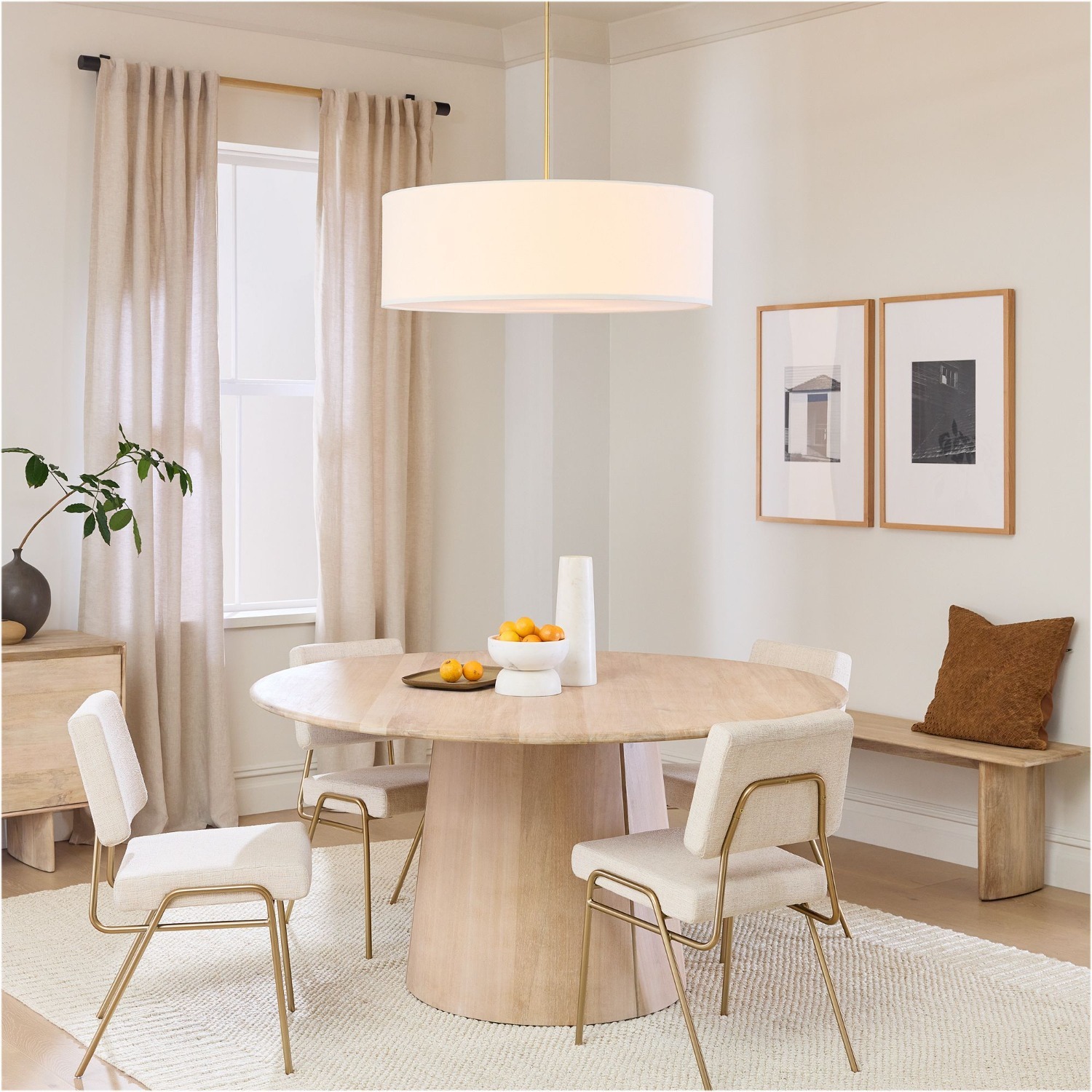 West Elm Anton Round Pedestal Dining Table - image-3