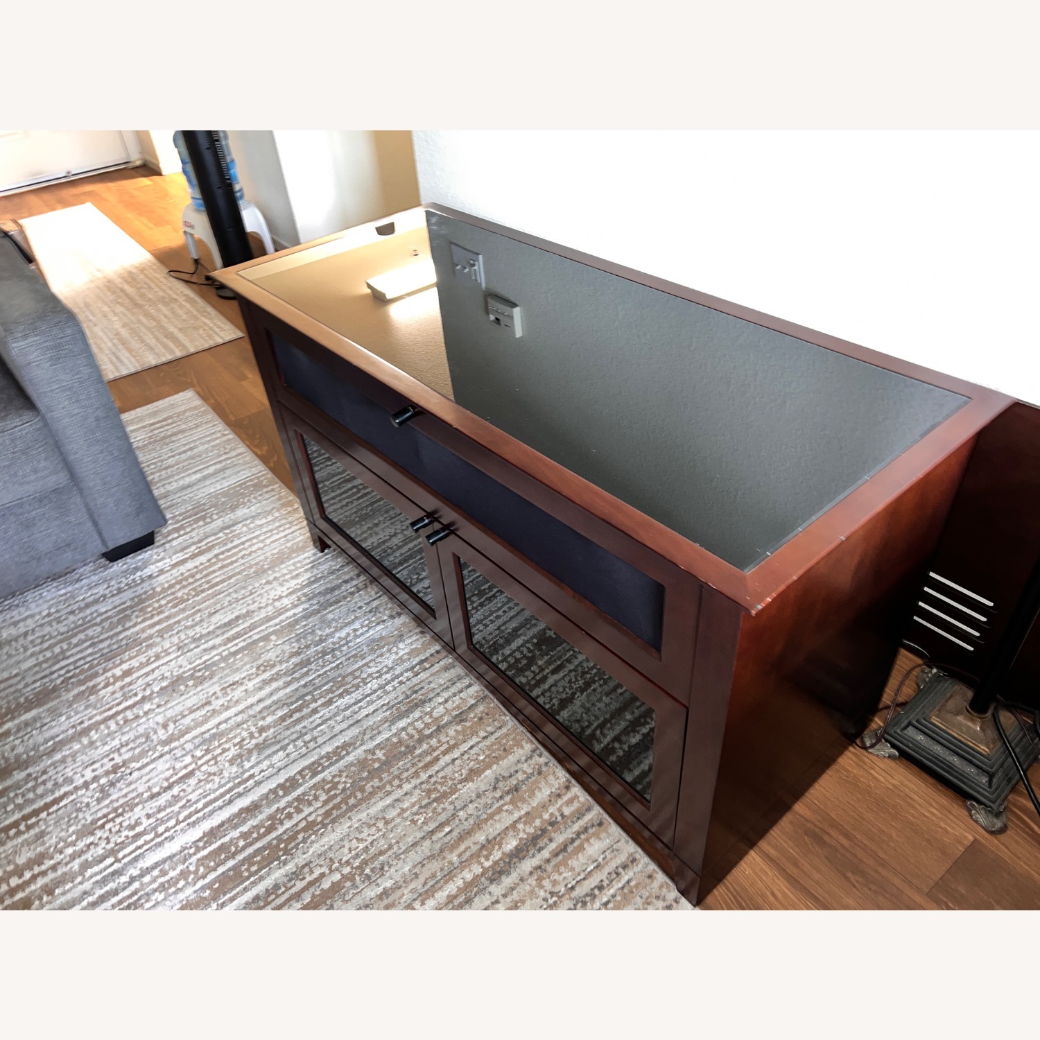 BDI Mahogany TV Console/Entertainment Center - image-5