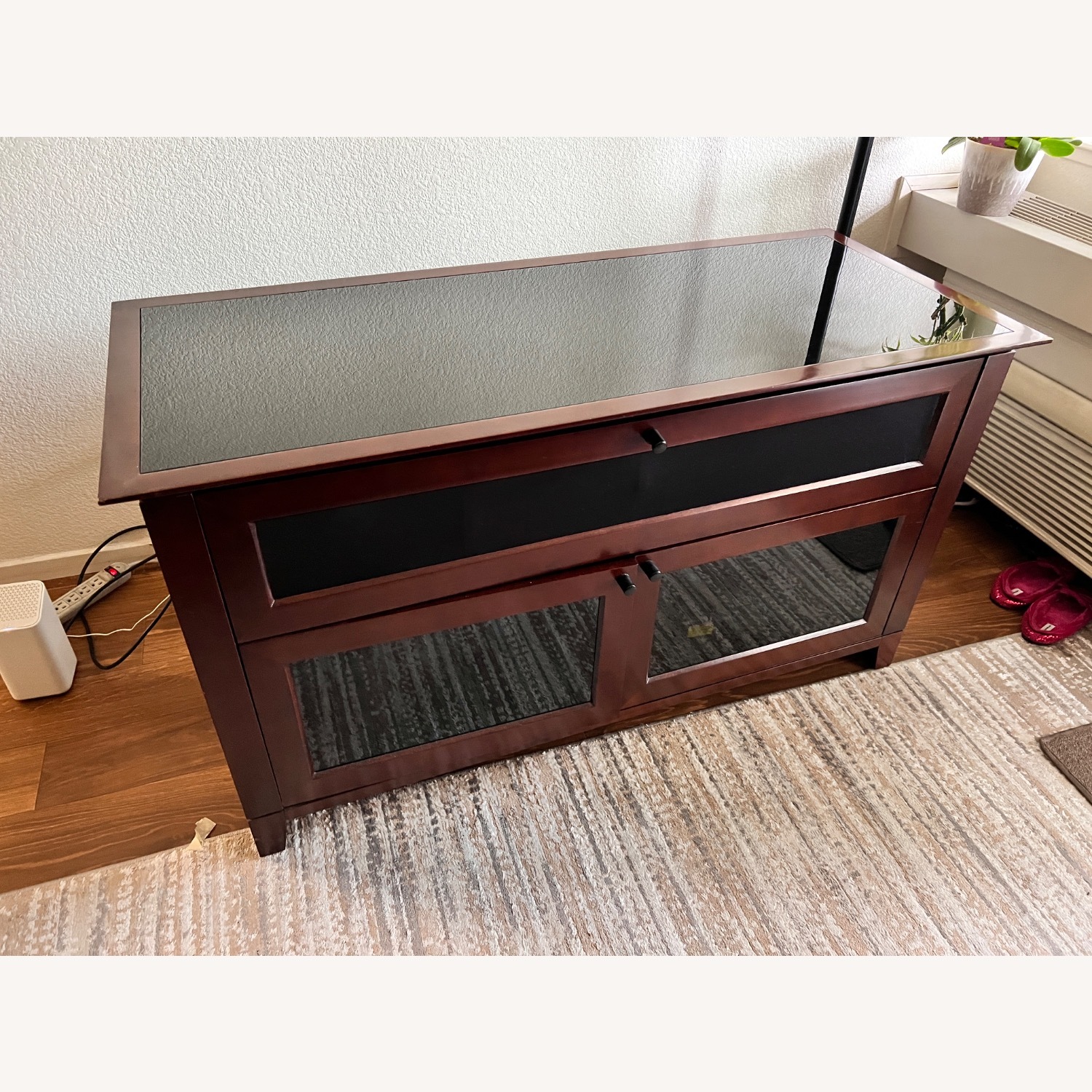 BDI Mahogany TV Console/Entertainment Center - image-2