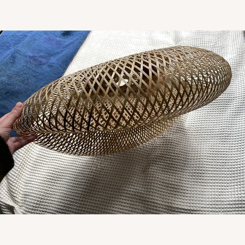 Used Unique Rattan Pendant Light Fixture for sale on AptDeco