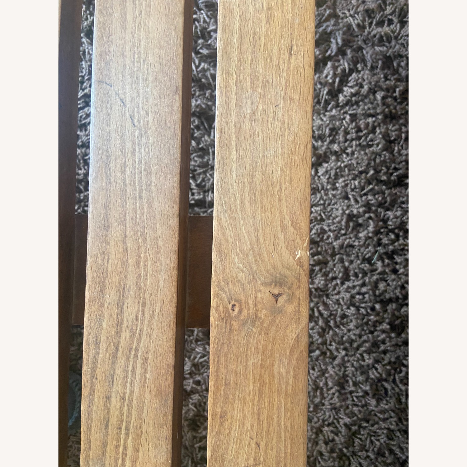 Vintage Mid-century Wood Slat Coffee Table - image-4