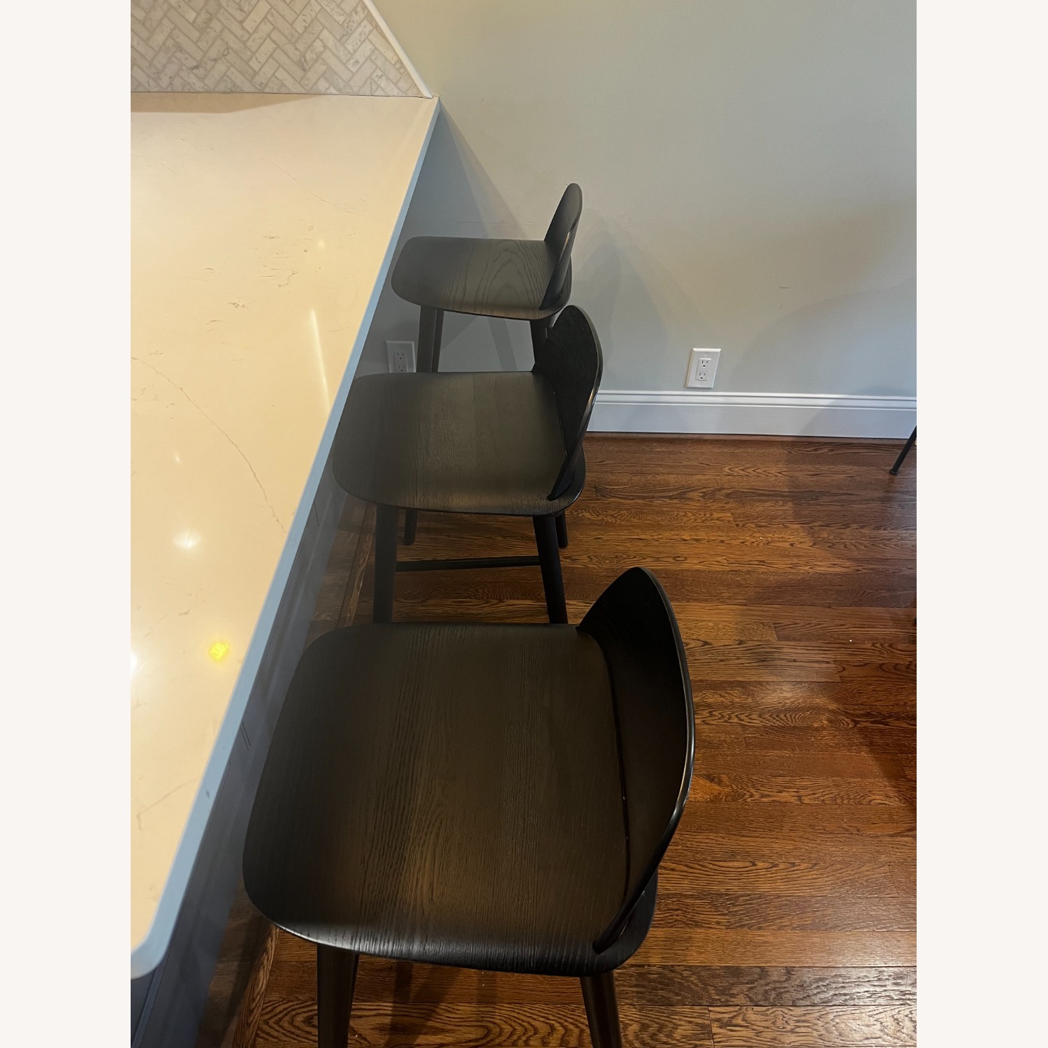 Muuto Three Black Counter-Height Nerd Stools by Muuto - image-2