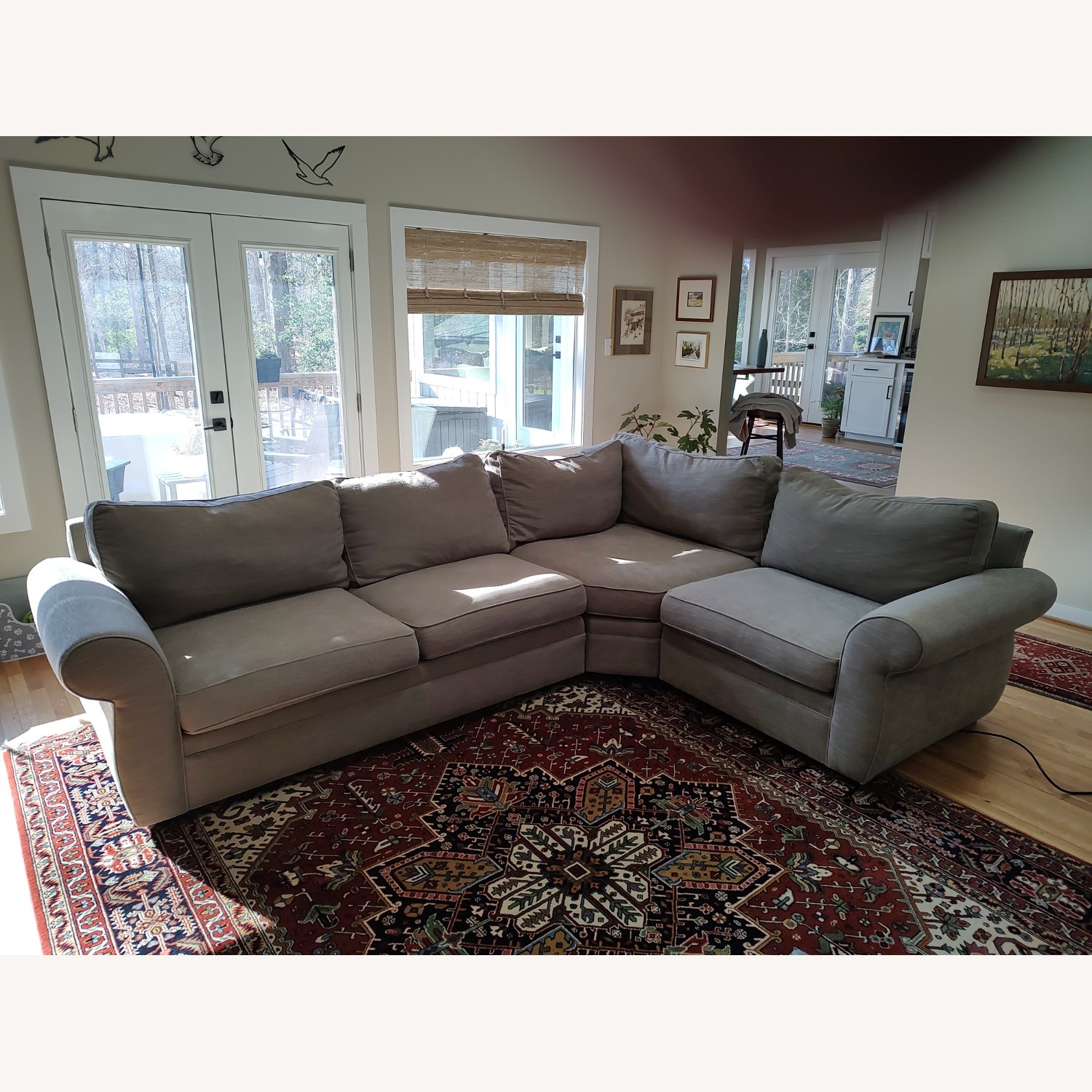 Wedge Sectional Pb Comfort Roll Arm Sectional Slipcover