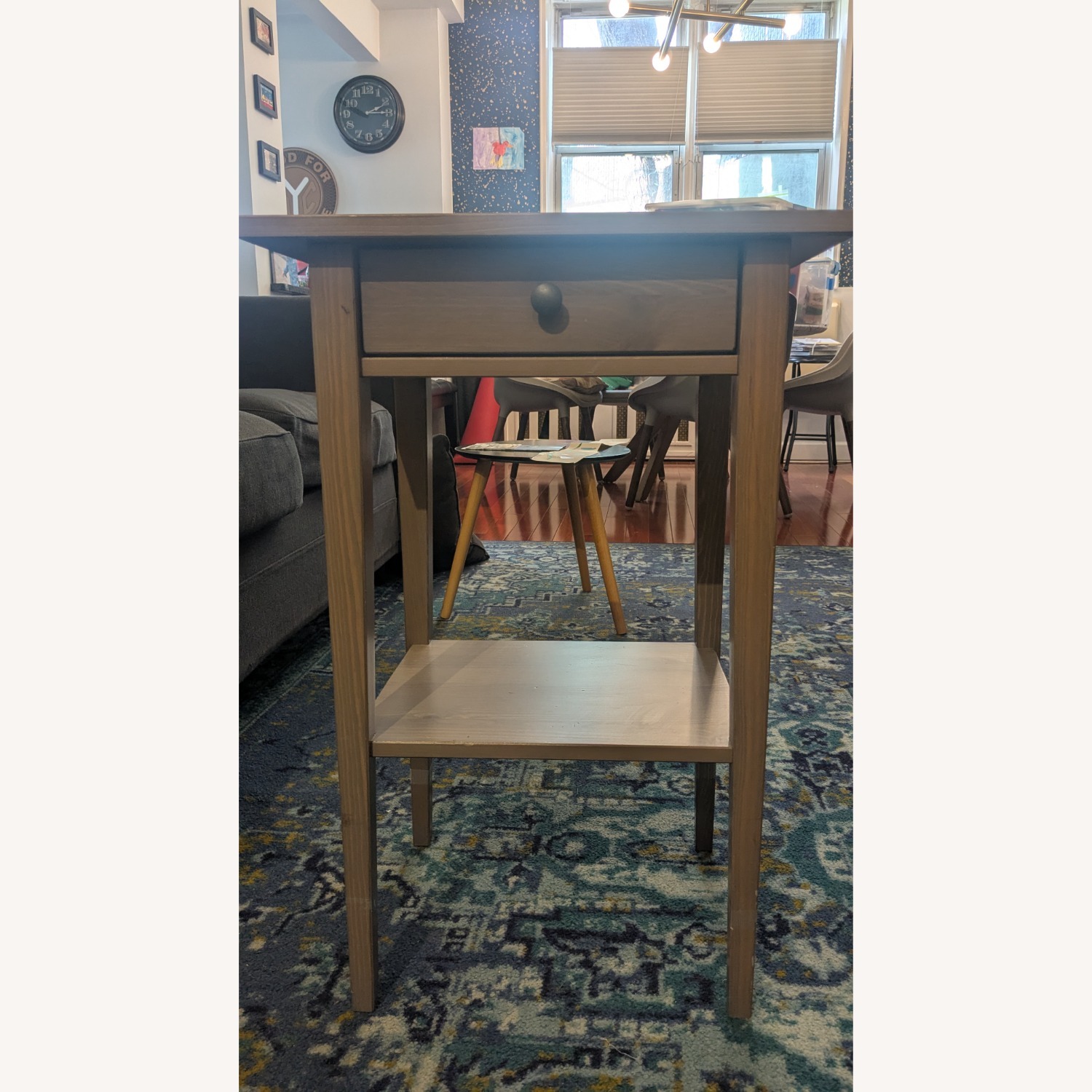 IKEA Hemnes Nightstand  Gray - image-1