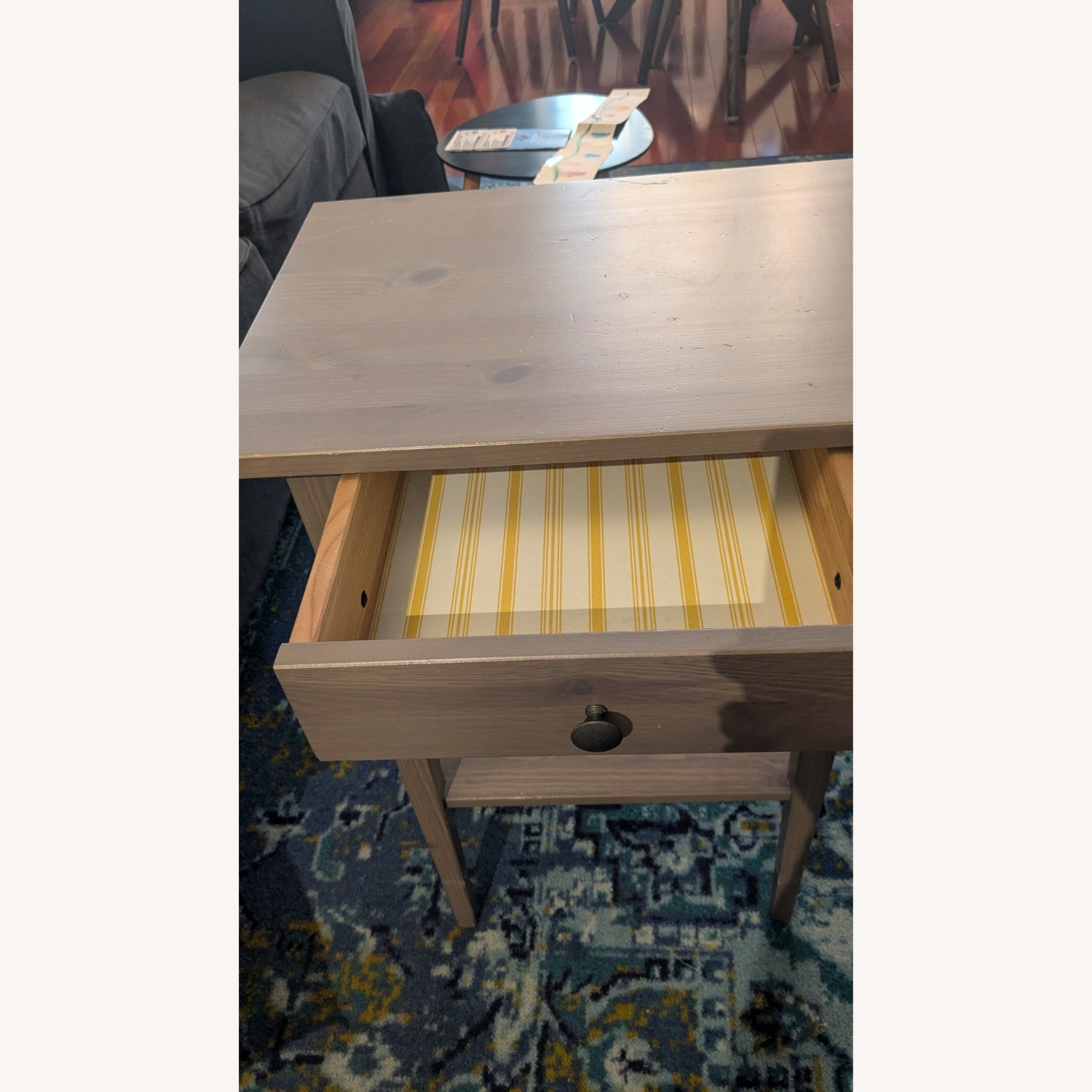 IKEA Hemnes Nightstand  Gray - image-5