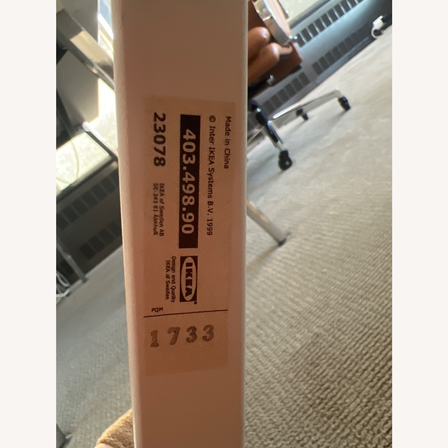 IKEA KOARP Armchair - Yellow White Metal Legs - image-11