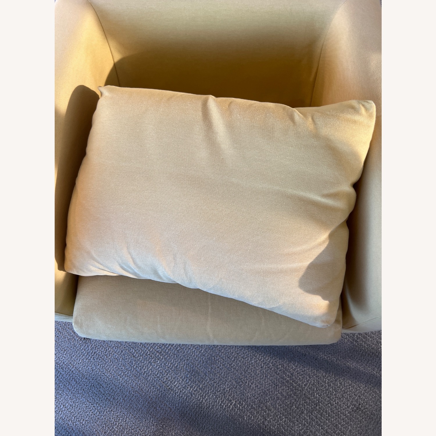 IKEA KOARP Armchair - Yellow White Metal Legs - image-14