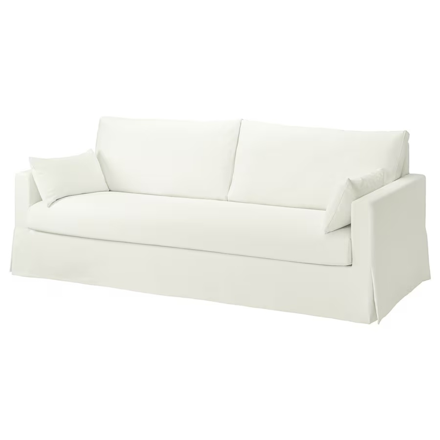 IKEA White HYLTARP Sleeper Sofa - image-10