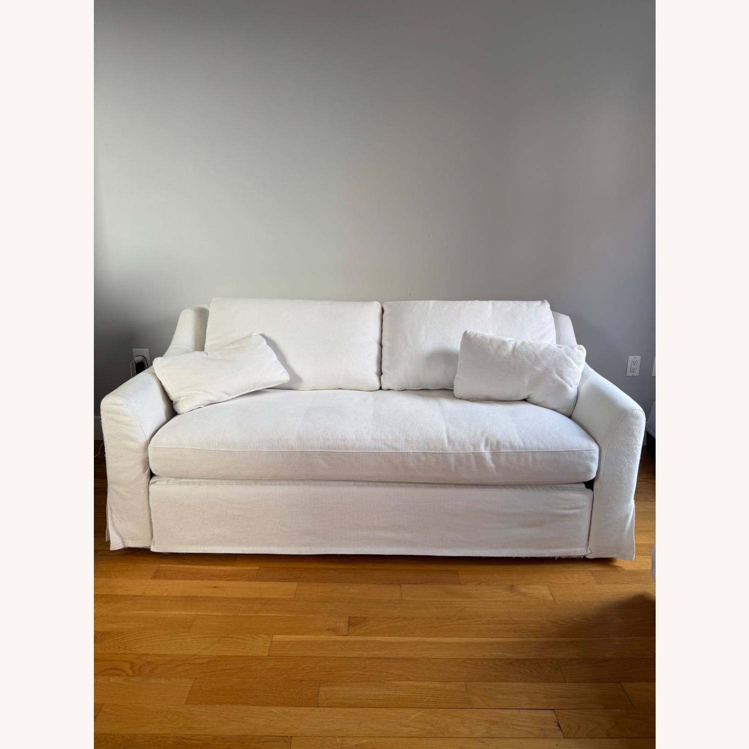 IKEA White HYLTARP Sleeper Sofa