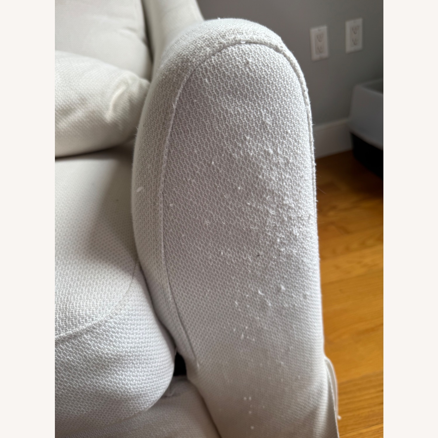 IKEA White HYLTARP Sleeper Sofa - image-9