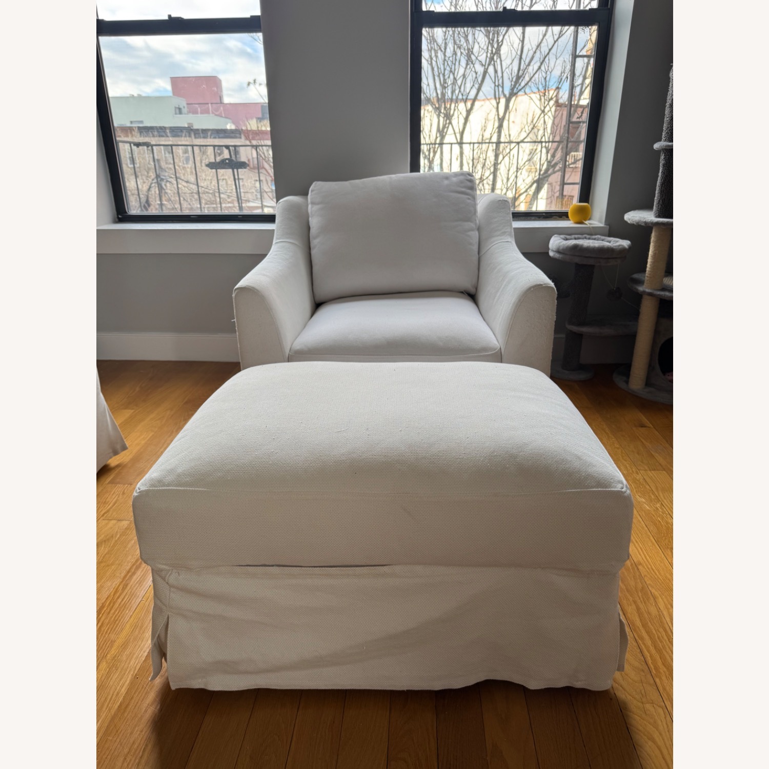 IKEA Farlov Armchair and Ottoman - image-3