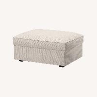 【値下げ中】IKEA オットマン 収納付 KIVIK グンナレドブルー 送料込 KIVIK シーヴィク オットマン 収納付き, グンナレド ライト