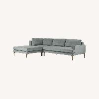 West Elm Andes 3-pc Sectional (Gray)
