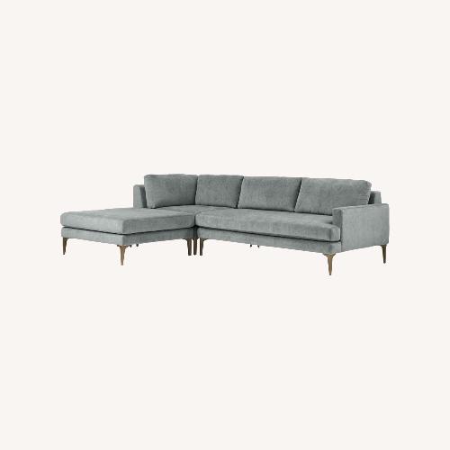 Used West Elm Andes 3-pc Sectional (Gray) for sale on AptDeco