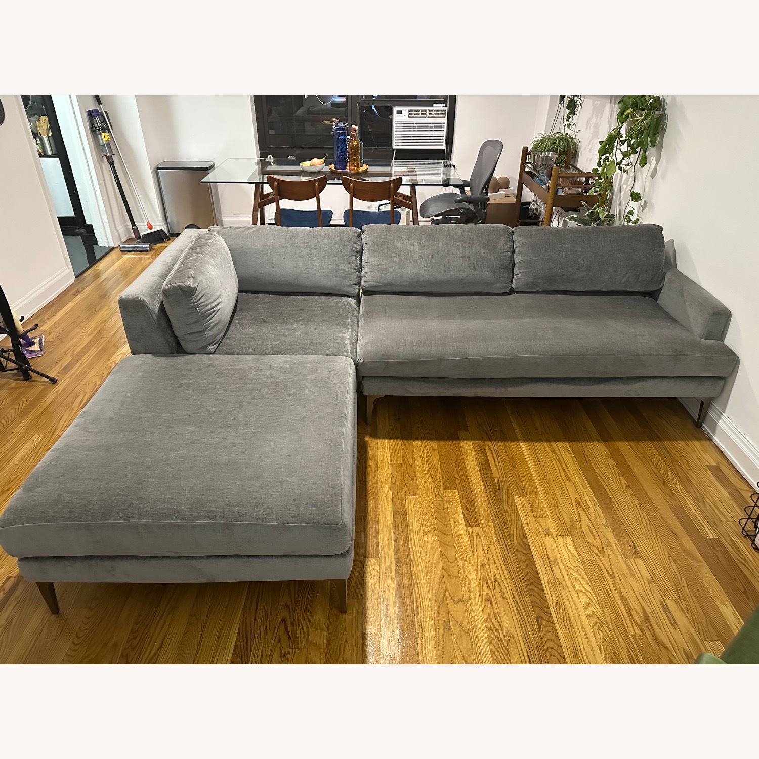 West Elm Andes 3-pc Sectional (Gray) - image-3