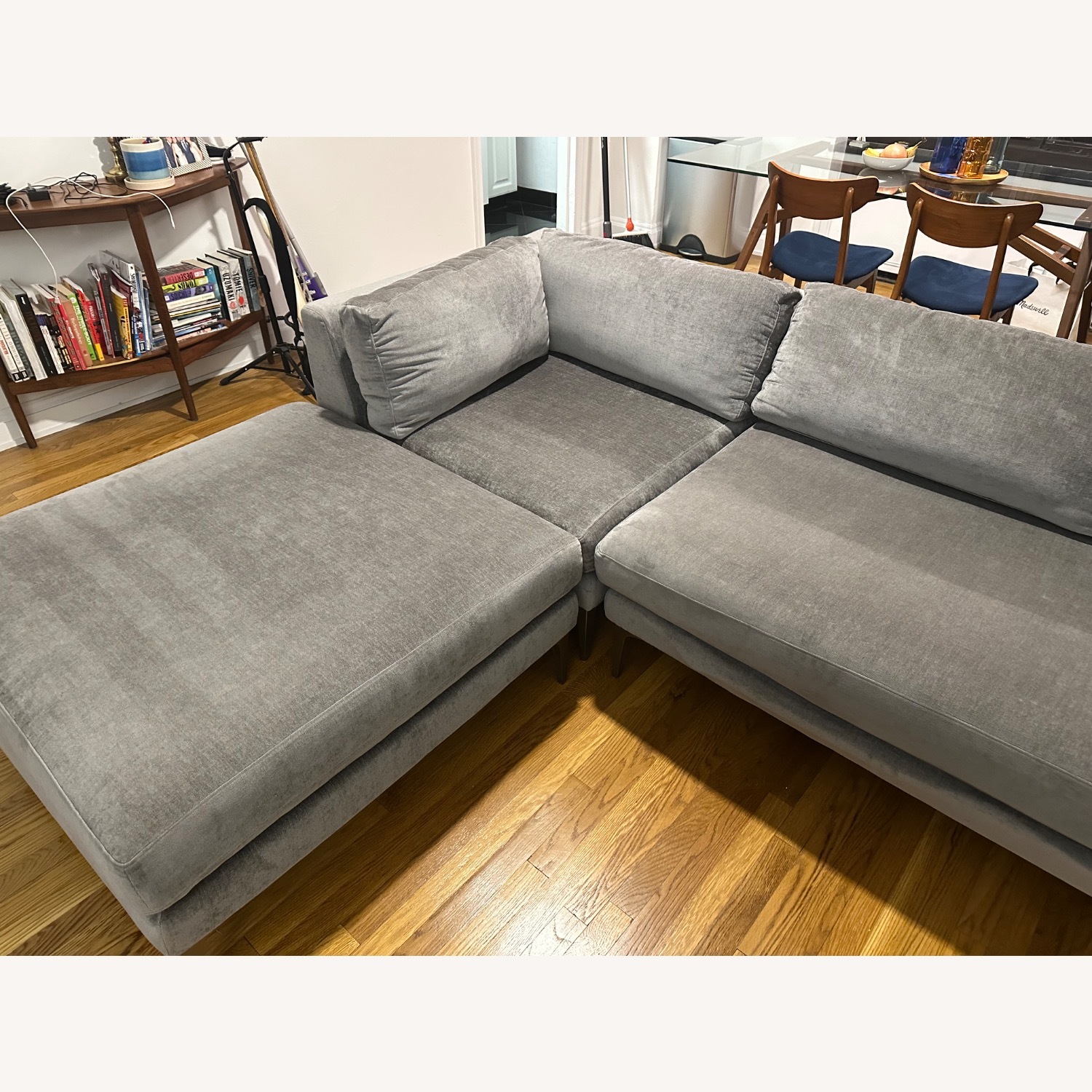West Elm Andes 3-pc Sectional (Gray) - image-4