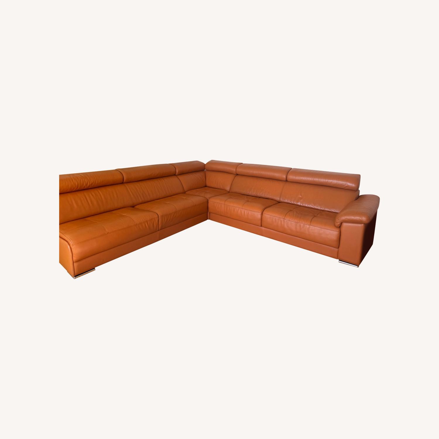 Italian Leather Sectional - image-0