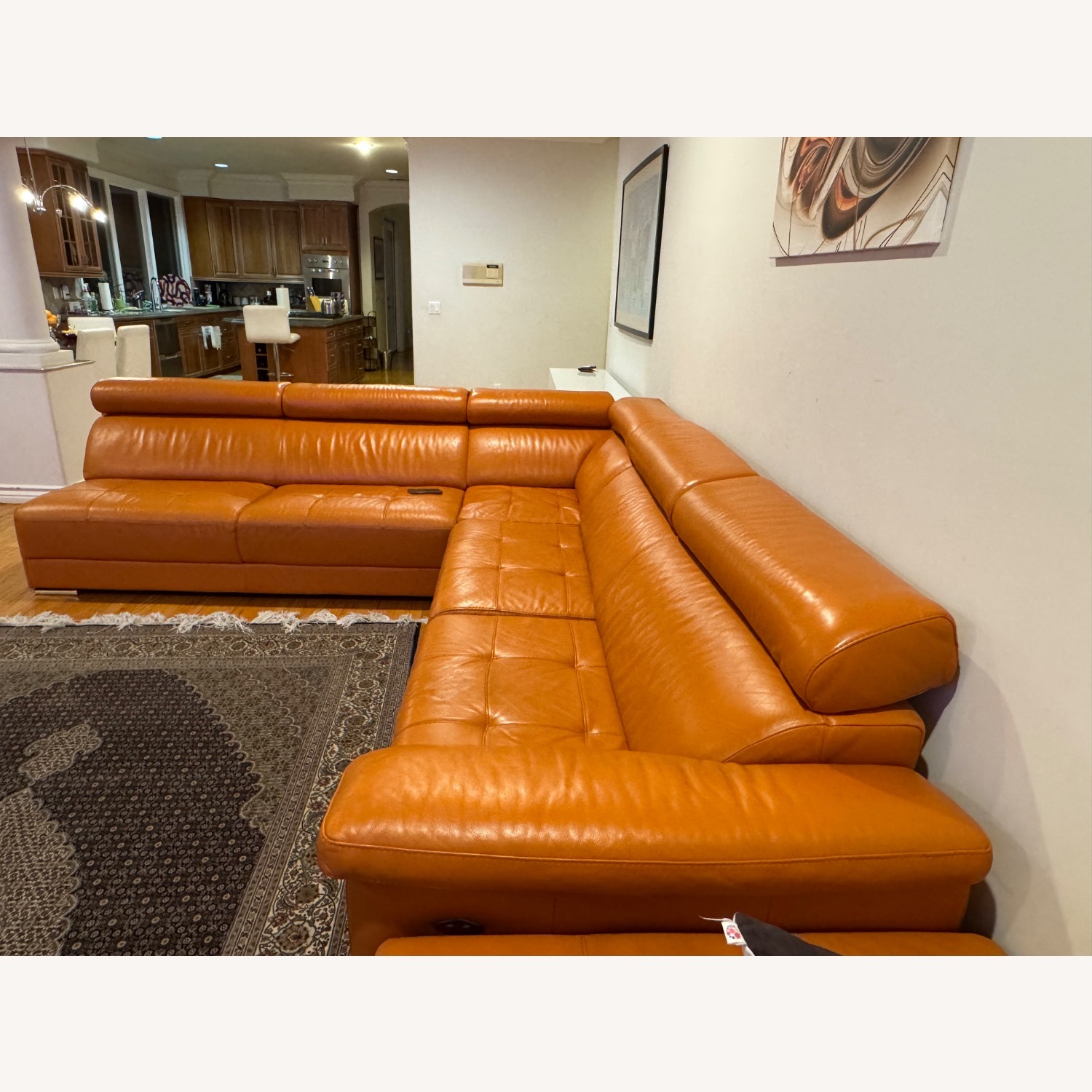 Italian Leather Sectional - image-2
