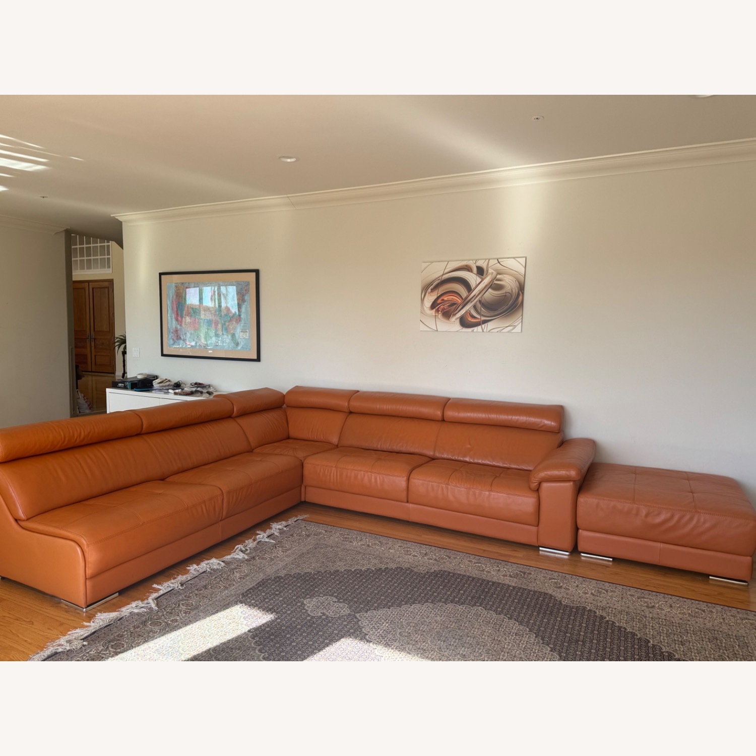 Italian Leather Sectional - image-3