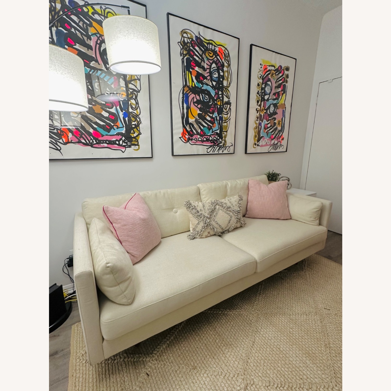 Article 82” Anton Sofa - Limestone - image-1