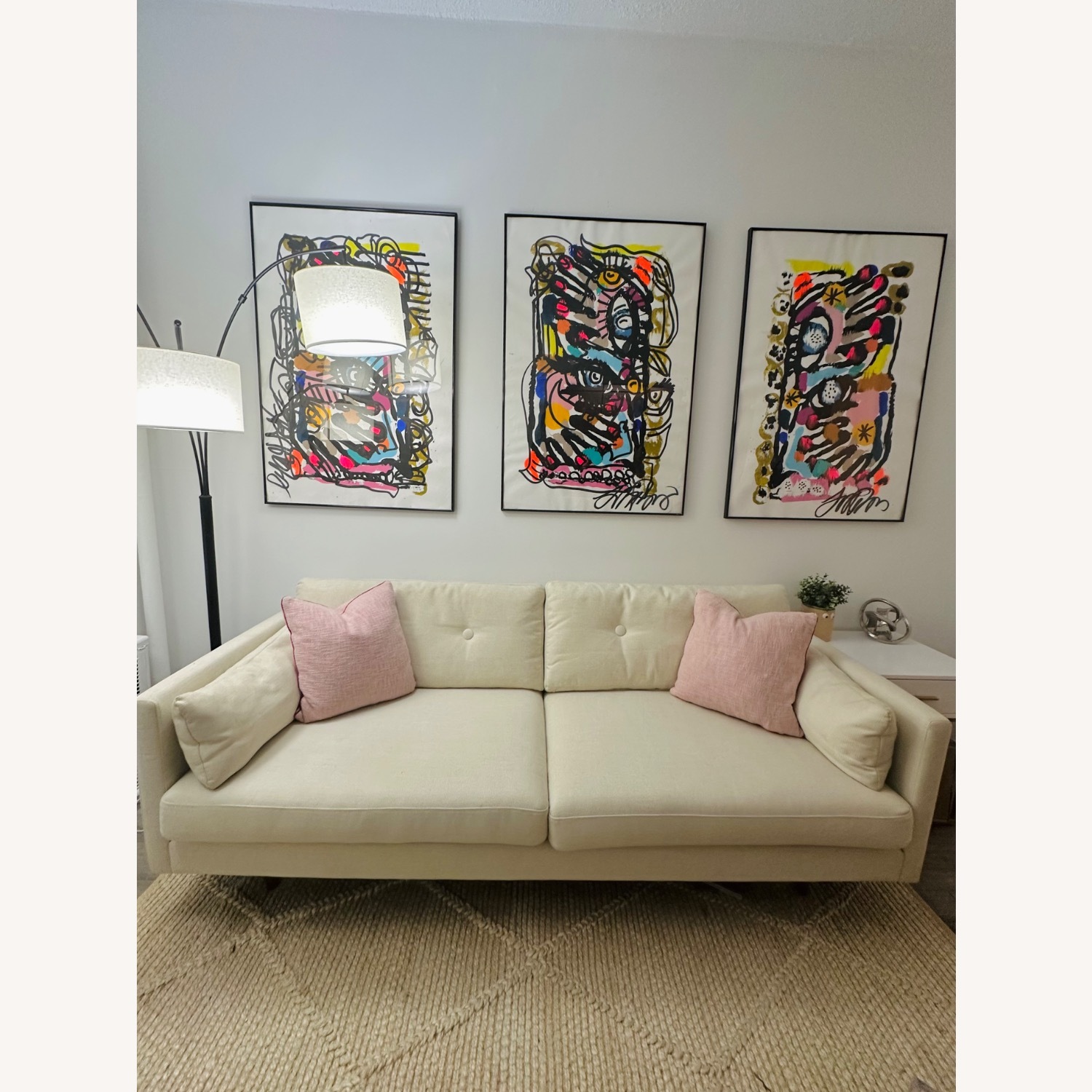 Article 82” Anton Sofa - Limestone - image-3