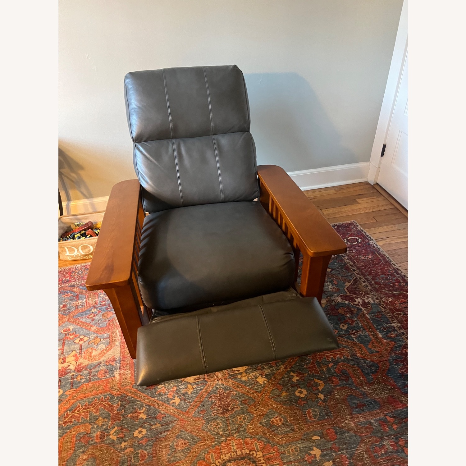 Macy's Harrison Leather Pushback Recliner - image-7