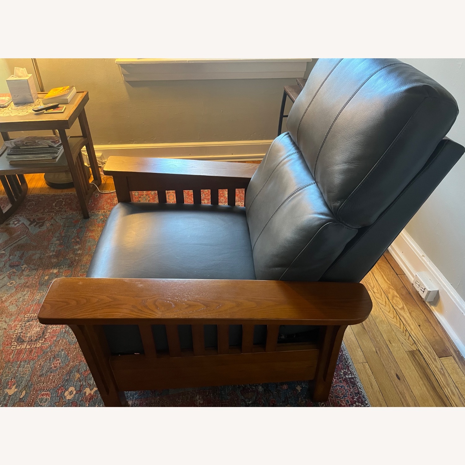 Macy's Harrison Leather Pushback Recliner - image-4