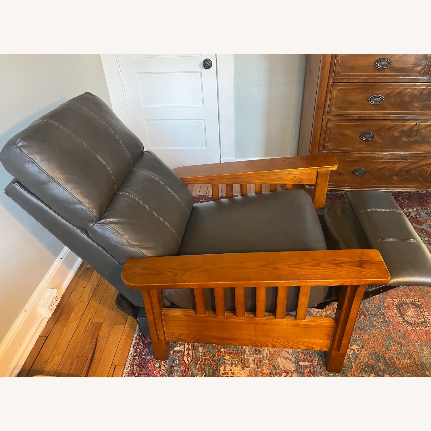 Macy's Harrison Leather Pushback Recliner - image-6